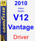 Driver Wiper Blade for 2010 Aston Martin V12 Vantage - Premium
