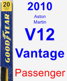 Passenger Wiper Blade for 2010 Aston Martin V12 Vantage - Premium