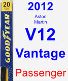 Passenger Wiper Blade for 2012 Aston Martin V12 Vantage - Premium