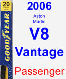 Passenger Wiper Blade for 2006 Aston Martin V8 Vantage - Premium