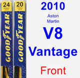 Front Wiper Blade Pack for 2010 Aston Martin V8 Vantage - Premium