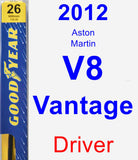 Driver Wiper Blade for 2012 Aston Martin V8 Vantage - Premium