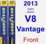 Front Wiper Blade Pack for 2013 Aston Martin V8 Vantage - Premium
