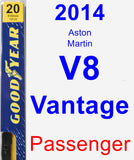 Passenger Wiper Blade for 2014 Aston Martin V8 Vantage - Premium