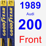 Front Wiper Blade Pack for 1989 Audi 200 - Premium