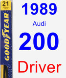 Driver Wiper Blade for 1989 Audi 200 - Premium