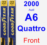 Front Wiper Blade Pack for 2000 Audi A6 Quattro - Premium