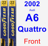 Front Wiper Blade Pack for 2002 Audi A6 Quattro - Premium