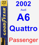 Passenger Wiper Blade for 2002 Audi A6 Quattro - Premium