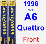 Front Wiper Blade Pack for 1996 Audi A6 Quattro - Premium