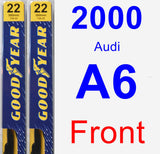 Front Wiper Blade Pack for 2000 Audi A6 - Premium
