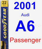 Passenger Wiper Blade for 2001 Audi A6 - Premium