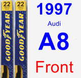Front Wiper Blade Pack for 1997 Audi A8 - Premium