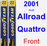 Front Wiper Blade Pack for 2001 Audi Allroad Quattro - Premium