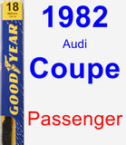 Passenger Wiper Blade for 1982 Audi Coupe - Premium