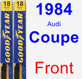 Front Wiper Blade Pack for 1984 Audi Coupe - Premium