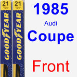 Front Wiper Blade Pack for 1985 Audi Coupe - Premium