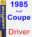 Driver Wiper Blade for 1985 Audi Coupe - Premium