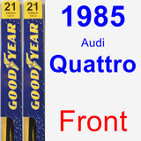 Front Wiper Blade Pack for 1985 Audi Quattro - Premium