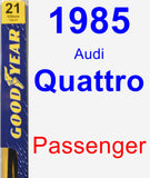Passenger Wiper Blade for 1985 Audi Quattro - Premium