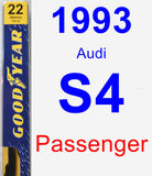 Passenger Wiper Blade for 1993 Audi S4 - Premium