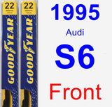 Front Wiper Blade Pack for 1995 Audi S6 - Premium