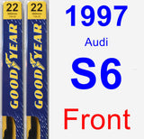 Front Wiper Blade Pack for 1997 Audi S6 - Premium