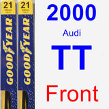Front Wiper Blade Pack for 2000 Audi TT - Premium