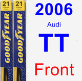 Front Wiper Blade Pack for 2006 Audi TT - Premium