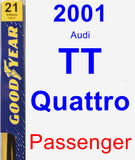 Passenger Wiper Blade for 2001 Audi TT Quattro - Premium