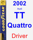 Driver Wiper Blade for 2002 Audi TT Quattro - Premium