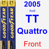 Front Wiper Blade Pack for 2005 Audi TT Quattro - Premium