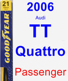 Passenger Wiper Blade for 2006 Audi TT Quattro - Premium
