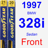 Front Wiper Blade Pack for 1997 BMW 328i - Premium