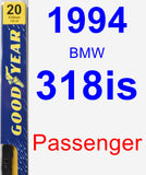 Passenger Wiper Blade for 1994 BMW 318is - Premium