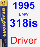 Driver Wiper Blade for 1995 BMW 318is - Premium