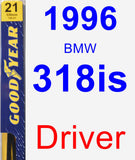 Driver Wiper Blade for 1996 BMW 318is - Premium