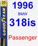 Passenger Wiper Blade for 1996 BMW 318is - Premium
