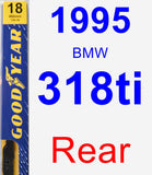 Rear Wiper Blade for 1995 BMW 318ti - Premium