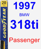 Passenger Wiper Blade for 1997 BMW 318ti - Premium