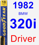 Driver Wiper Blade for 1982 BMW 320i - Premium