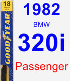 Passenger Wiper Blade for 1982 BMW 320i - Premium