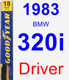 Driver Wiper Blade for 1983 BMW 320i - Premium