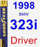 Driver Wiper Blade for 1998 BMW 323i - Premium