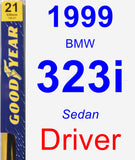 Driver Wiper Blade for 1999 BMW 323i - Premium