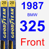 Front Wiper Blade Pack for 1987 BMW 325 - Premium