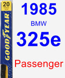 Passenger Wiper Blade for 1985 BMW 325e - Premium