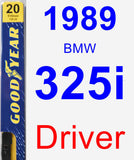 Driver Wiper Blade for 1989 BMW 325i - Premium