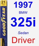 Driver Wiper Blade for 1997 BMW 325i - Premium