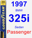 Passenger Wiper Blade for 1997 BMW 325i - Premium